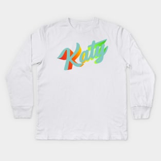 Colorful Katy Kids Long Sleeve T-Shirt